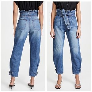 Veronica Beard Jeans Addie Paperbag Waist Tapered size 26